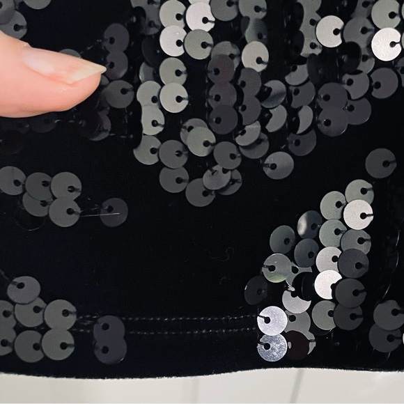 Express Black Sequin Leggings - Picture 7 of 12